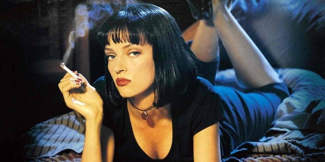 Cảnh hút thuốc lá của Uma Thurman trong “Pulp fiction”. Thực tế, không một nhà sản xuất nào lại cho diễn viên đóng đi đóng lại cảnh hút thuốc vì rất có hại cho sức khỏe. Đạo cụ mà các diễn viên dùng thực chất là một loại thuốc lá thảo dược.