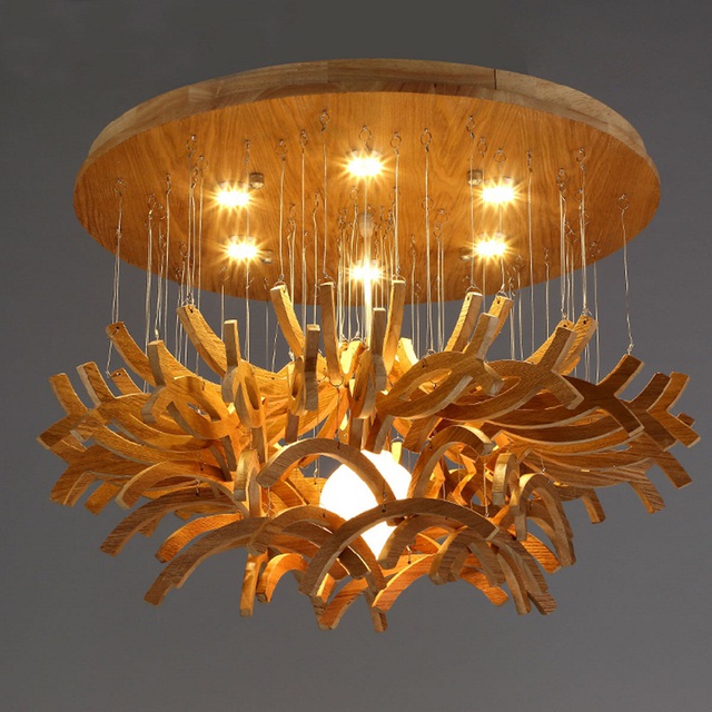 Tất nhi&ecirc;n, c&oacute; cầu ắt sẽ c&oacute; cung, những mẫu đ&egrave;n ch&ugrave;m được l&agrave;m từ gỗ tuyệt đẹp như thế n&agrave;y l&agrave; kh&ocirc;ng thể thiếu.