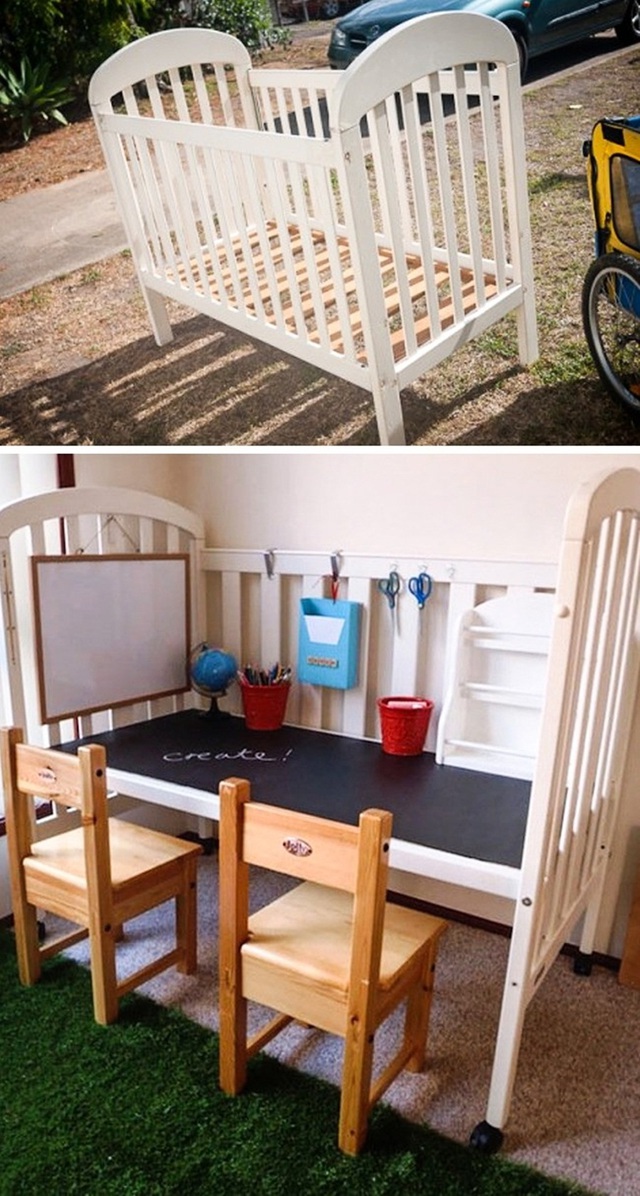 3. Giường n&ocirc;i cho em b&eacute; c&oacute; thể trở th&agrave;nh g&oacute;c chơi v&agrave; học tập cho b&eacute; khi b&eacute; lớn l&ecirc;n chỉ bằng c&aacute;ch đơn giản l&agrave; bỏ đi một b&ecirc;n r&agrave;o chắn của n&ocirc;i.