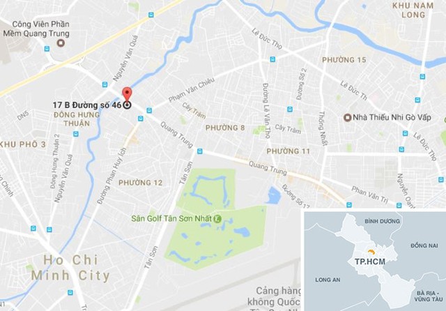 Vị tr&iacute; gần nơi xảy ra vụ việc. Ảnh: Google Maps.