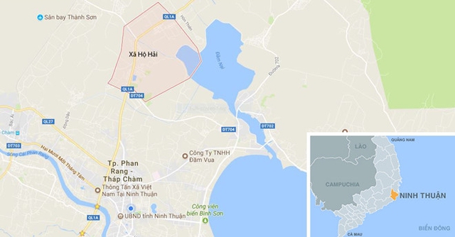 X&atilde; Hộ Hải, nơi xảy ra vụ tai nạn g&atilde;y trụ điện đ&egrave; c&ocirc;ng nh&acirc;n tử vong. Ảnh: Google Maps.