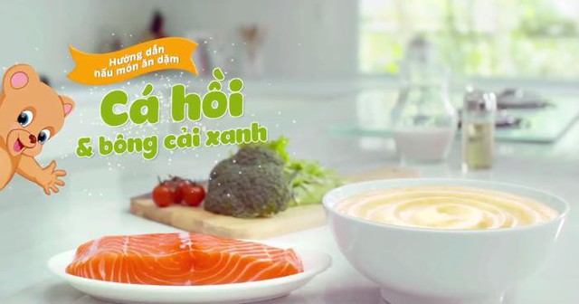 
Cá hồi bông cải xanh giúp phát triển trí não thông minh
