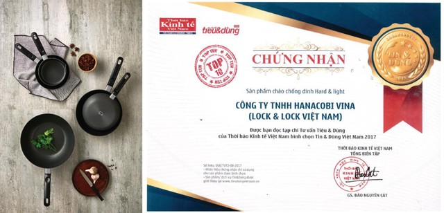 Chảo chống dính HARD&LIGHT là một trong Top 10 Sản phẩm, Dịch vụ Tin & Dùng 2017