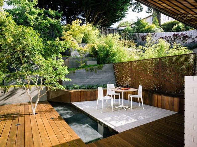 Cảm hứng cho việc cải tạo sân vườn hình thành chính là từ thiết kế vườn nhà của người Nhật Bản.