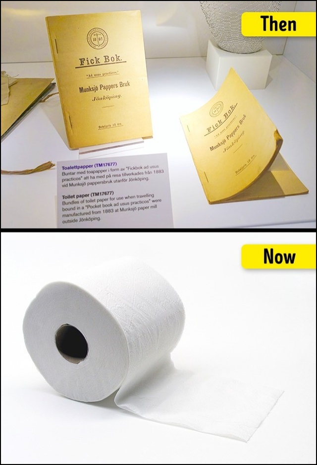 Giấy có mặt từ năm 589 sau CN nhưng phải đến 1880 thì các lõi giấy vệ sinh hiện đại mới ra đời.