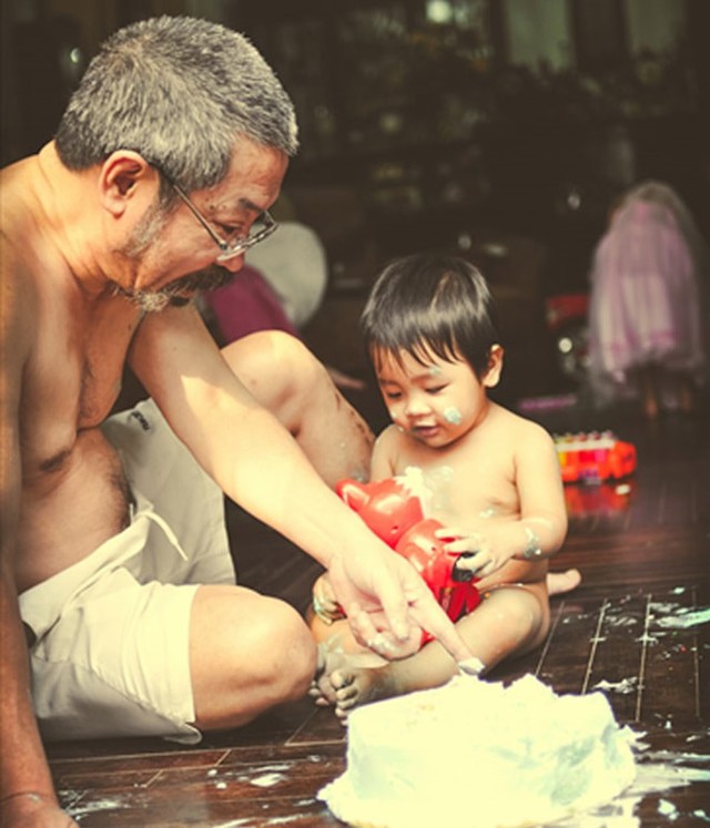 NSND Lê Hùng và hạnh phúc tuổi xế chiều của mình.