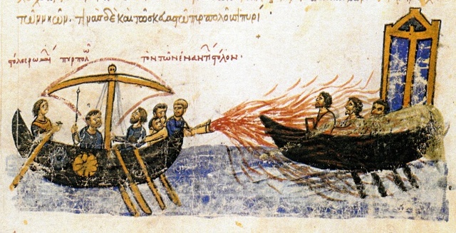 Súng phun lửa được sử dụng như vũ khí ngay từ năm 424 trước Công nguyên.