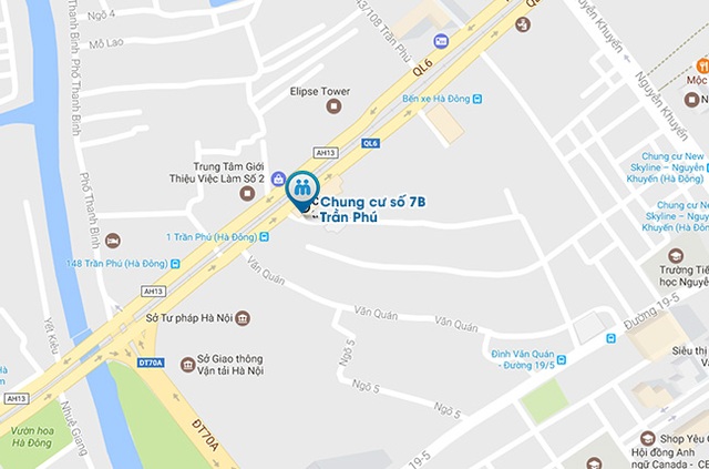 Bản đồ tới địa chỉ cửa hàng Muachung.vn số 7 Trần Phú, Hà Đông