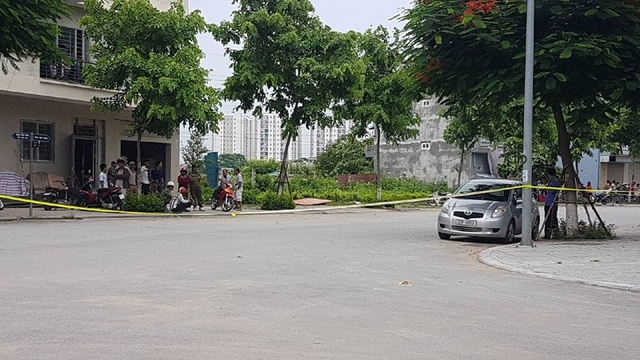 Hiện trường được phong tỏa.
