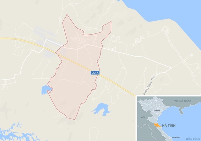 Quốc lộ 1A đoạn qua x&atilde; Kỳ Tiến, huyện Kỳ Anh (H&agrave; Tĩnh), nơi xảy ra vụ việc. Ảnh: Google Maps.