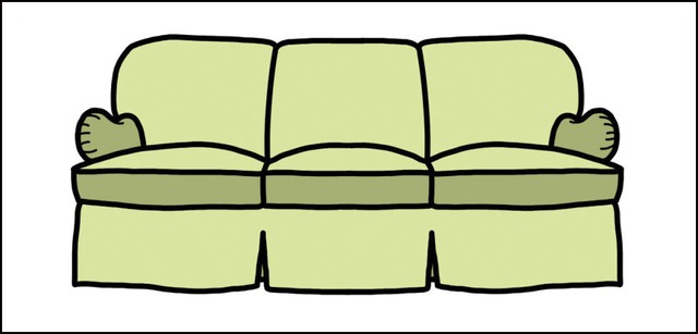 Phần tay vịn được cuộn tròn lại chính là đặc điểm rõ nét nhất của loại ghế sofa này. Chiếc ghế sofa này còn vô cùng đặc biệt bởi nó như được ghép lại từ ba chiếc ghế sofa đơn.