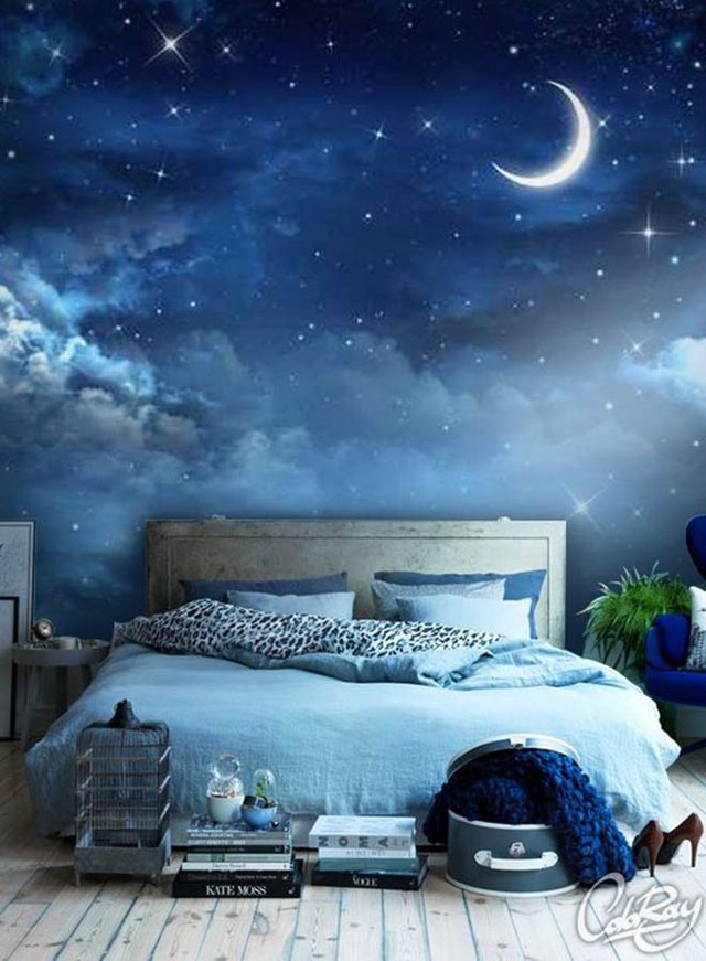 Cả một vùng mộng mơ trên đầu giường thế này thì sao?