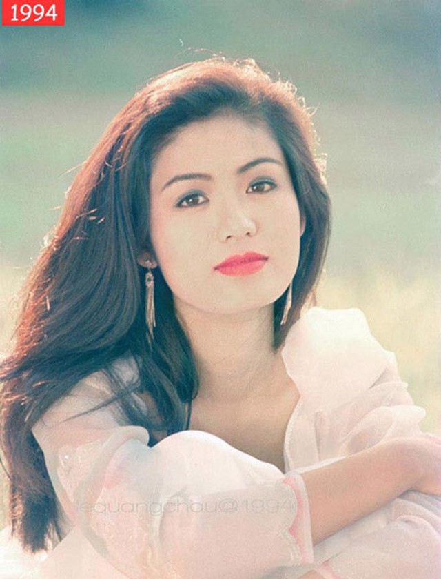 Vẻ đẹp kiêu sa của Thu Thủy hồi đăng quang Hoa hậu Việt Nam 1994.