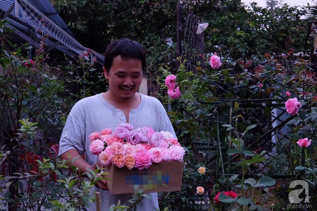 Anh Tùng - chủ nhân của khu vườn hoa hồng đẹp khó tin.