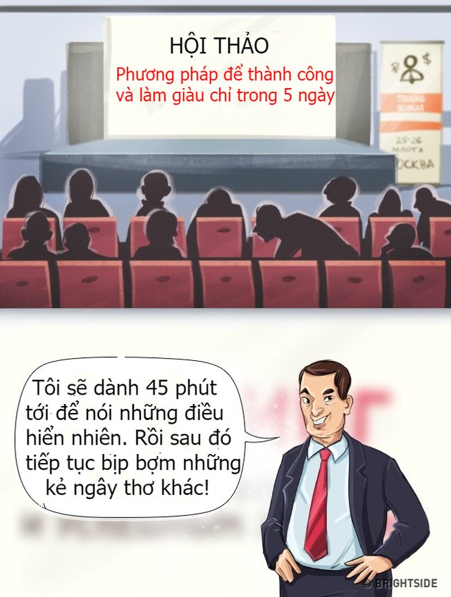 Các nhà thuyết trình sẽ chẳng còn đất diễn khi nói thật trước thính giả.