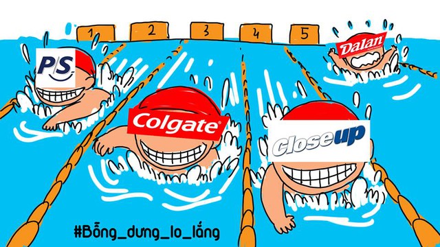 Dạ Lan ngắc ngoải “bơi” cùng các ông lớn P/S, Colgate, Closeup…