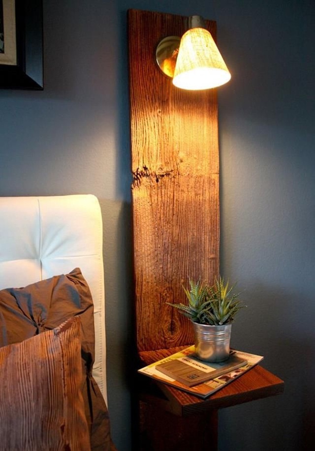 Chất liệu gỗ mộc thực sự rất hợp để tạo nên cảm giác ấm cúng, thoải mái bên trong phòng ngủ.