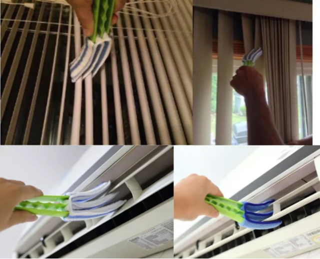 Mua một dụng cụ chuyên lau rèm với hệ thống kẹp tiện lợi để lau sạch rèm, mành.