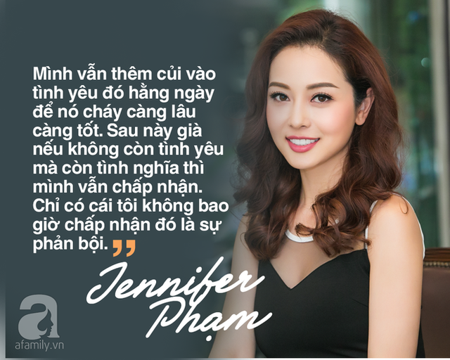 Là Jennifer Phạm đấy. Sống trọn vẹn cho hiện tại và chăm bón cho nó, còn tương lai cứ tạm gác qua một bên.