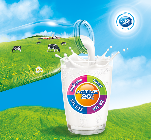 Sữa Cô Gái Hà Lan Active 20 ™ sử dụng hoàn toàn sữa tươi thơm ngon giúp các gia đình luôn tràn đầy năng lượng để khám phá mùa hè