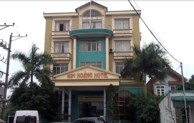 Khách sạn Kim Hoàng, nơi nhóm đối tượng người Trung Quốc thuê ở và lập mạng buôn bán. Ảnh: TL