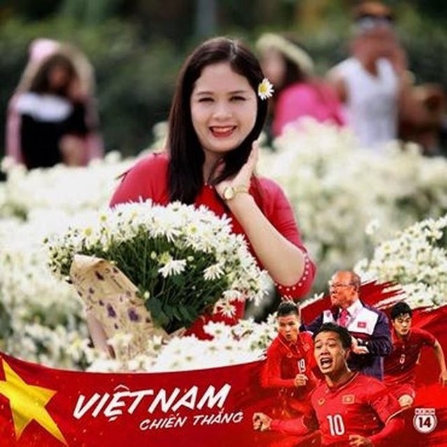 Cô giáo dạy văn Phan Tuyết Hoa chúc Bùi Tiến Dũng và U23 Việt Nam tự tin giành chiến thắng trong trận chung kết. Ảnh: FBNV.