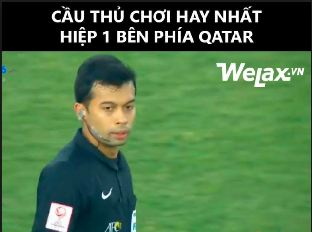 Trọng tài Muhammad Taqi Aljaafari đến từ Singapore chịu nhiều chỉ trích vì những tình huống bắt lỗi không chính xác trong trận U23 Việt Nam - U23 Qatar