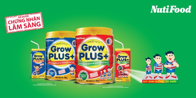 
Sản phẩm Grow Plus của NutiFood.
