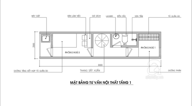 
Mặt bằng tư vấn tầng 1.
