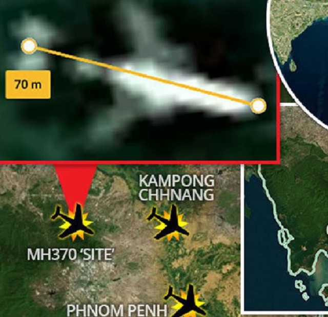 Xung quanh nơi bị nghi có MH370 là nghĩa địa của nhiều máy bay