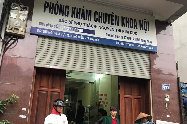 Phòng khám Chuyên khoa Nội của BS Kim Cúc truyền dịch là quá phạm vi hoạt động được cấp phép.