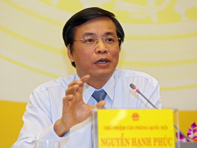 Tổng thư ký Quốc hội Nguyễn Hạnh Phúc.