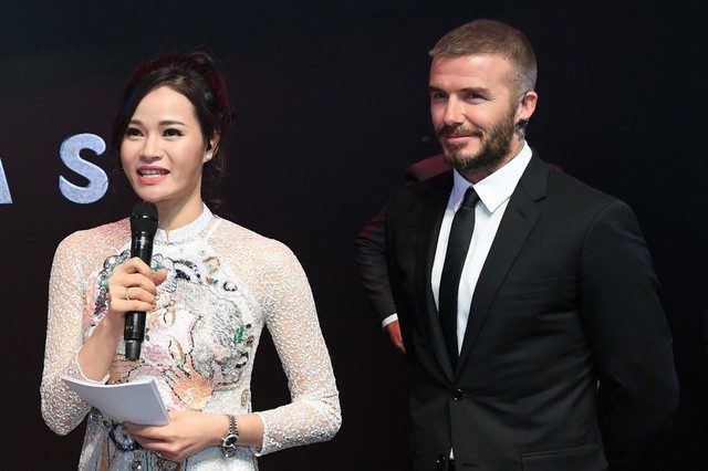 Thu Hương nhận xét David Beckham rất lịch sự và phong cách.