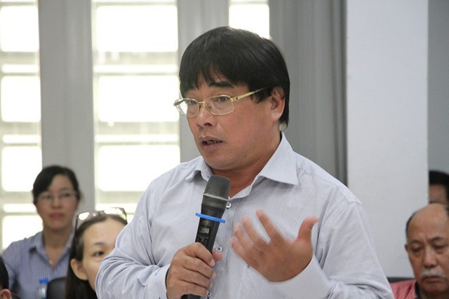 H&igrave;nh thức chia sẻ nguồn lực do &ocirc;ng Dũng đề xuất được nhiều trường ủng hộ. Ảnh: M.N.