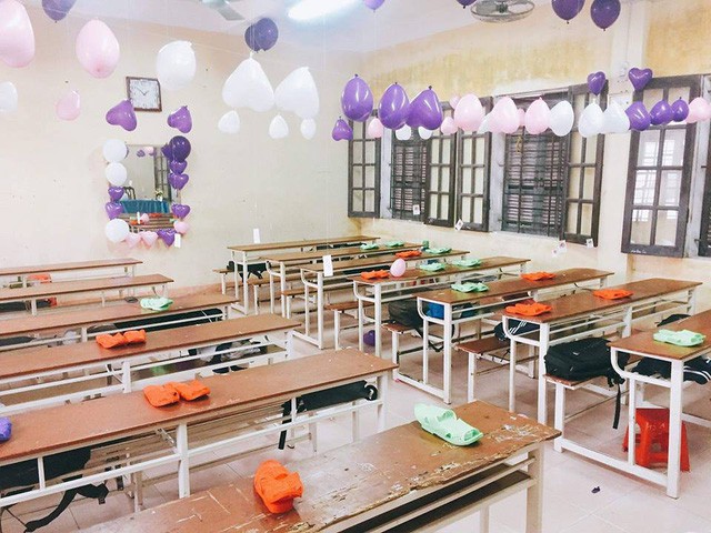 Một tập thể kh&aacute;c với &yacute; tưởng tương tự l&agrave; tặng d&eacute;p tổ ong (ảnh: Uy&ecirc;n Đỗ)