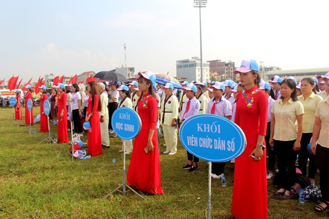 
Lễ ra quân chiến dịch có sự tham gia của nhiều khối, đơn vị
