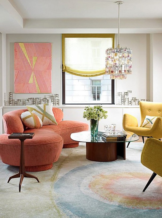 Ghế sofa cong đặc biệt thích hợp với những gia đình thiết kế theo phong cách hiện đại.