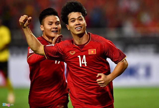 
Tiền đạo Công Phượng tỏa sáng ở trận thứ hai liên tiếp tại AFF Cup 2018 . Ảnh:&nbsp;Thuận Thắng.
