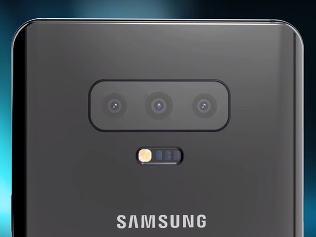 
Cụm camera sau của Galaxy S10 sẽ có 3 ống kính. Ảnh: BI.
