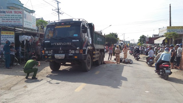 Hiện trường vụ tai nạn.