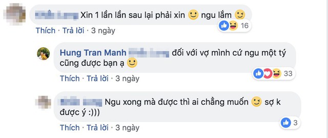 Mạnh Hùng liên tục nịnh vợ trên facebook