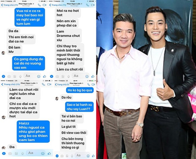 Đàm Vĩnh Hưng tung tin nhắn mà Phan Ngọc Luân xin phép anh trả lời phỏng vấn sốc để PR cho album, tuy nhiên anh không biết cụ thể học trò sẽ nói gì 