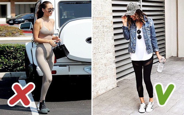 Chiếc quần legging màu da người có thể khiến người xung quanh nhìn nhầm.