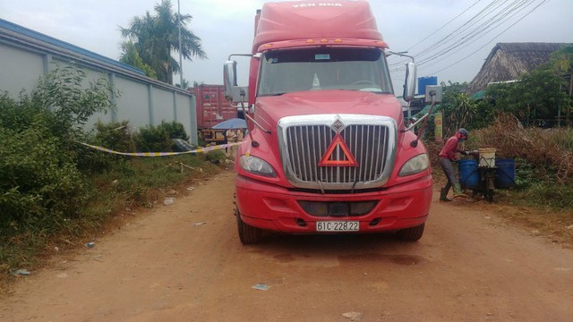 
Xe container gây tai nạn
