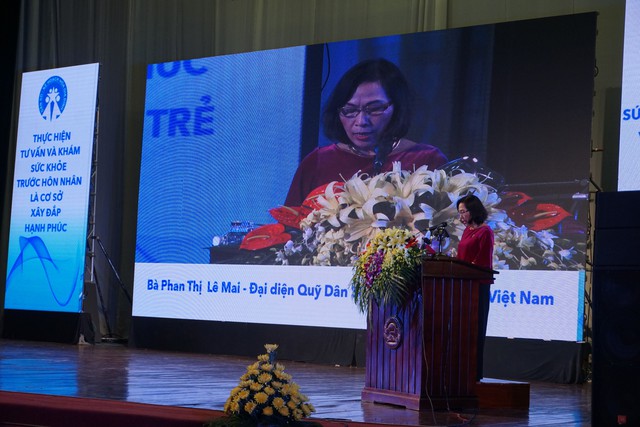 
Phan Thị Lê Mai, Cán bộ Quỹ Dân số Liên Hợp Quốc cho biết, UNFPA cam kết luôn đồng hành cùng Việt Nam trong công tác chăm sóc sức khỏe sinh sản vị thành niên, thanh niên. Ảnh: N.Mai
