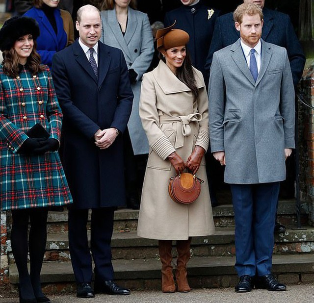 Vợ chồng William mời Harry và hôn thê Meghan ở lại Anmer Hall, gần Điện Sandringham, để cùng đón Giáng sinh hồi năm ngoái. Ảnh: AFP.