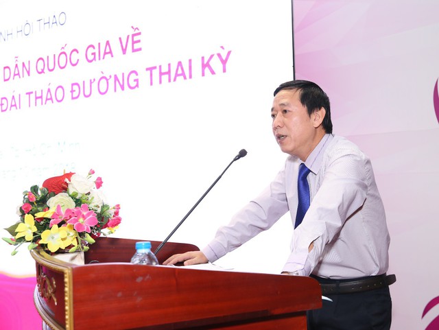 Ông Nguyễn Đức Vinh, Vụ trưởng Vụ Sức khỏe Bà mẹ và Trẻ em, Bộ Y tế phát biểu tại hội thảo