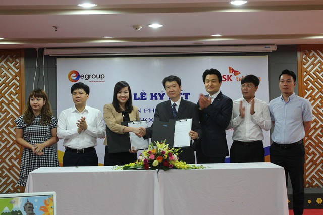 E-Robot Coding chương trình hợp tác giữa Tập đoàn EGROUP – EPRO và công ty viễn thông hàng đầu Hàn Quốc – SK Telecom.