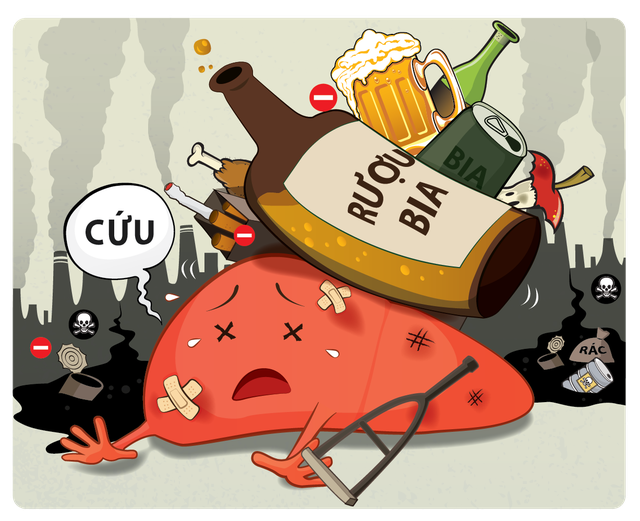 Mức độ tiêu thụ rượu bia tại Việt Nam đang ở mức báo động. Ảnh: TL