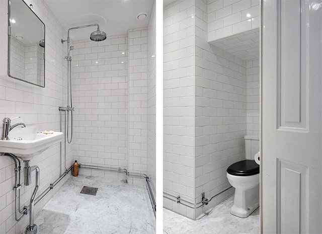 
Phòng tắm có diện tích nhỏ nhưng vẫn tạo sự thoải mái cho người sử dụng khi lắp đặt các thiết bị.
